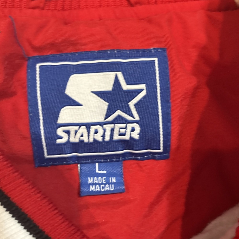 Vintage Starter Nebraska Cornhuskers 1/4 Button Pullover Red Men's Size L 90s‎ - Picture 5 of 9